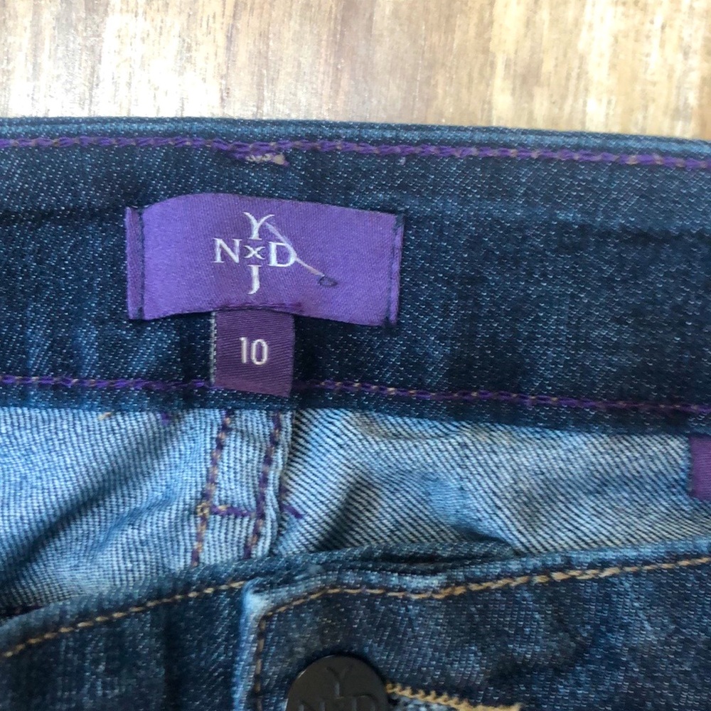 NYDJ Womens Ankle Skinny Dark Wash Jeans Size 10